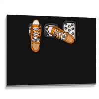 Save Stick Shift Gas Pedals Heel Toe Gear Race Car Long Sleeve T Metal Print Horizontal | Artistshot