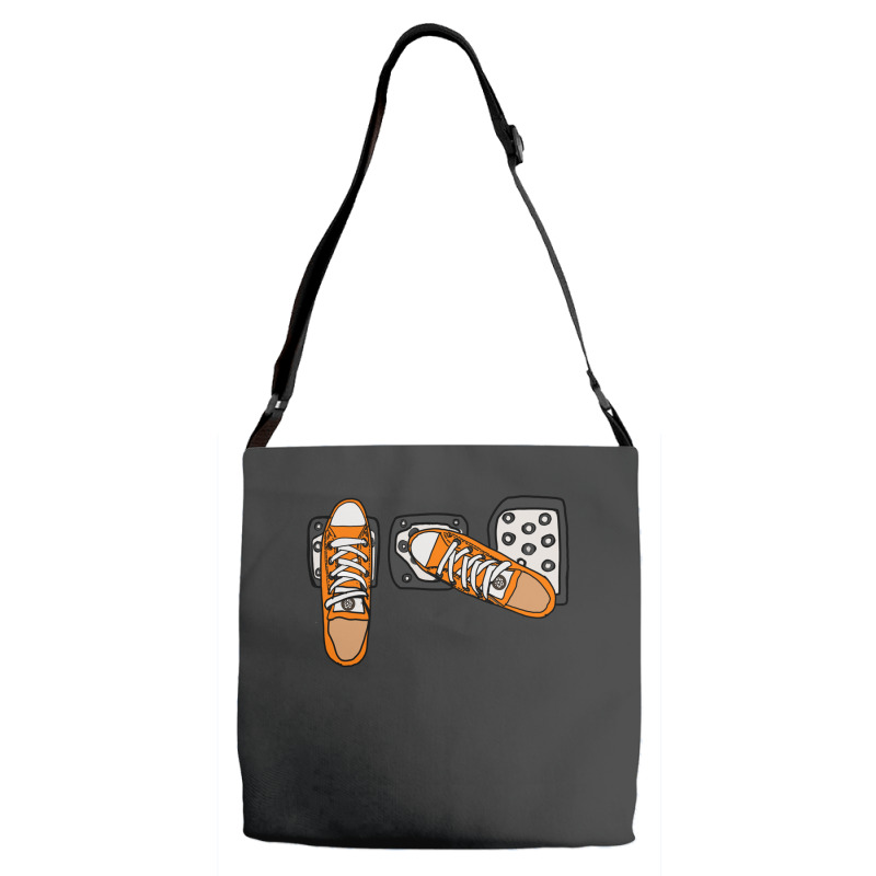 Save Stick Shift Gas Pedals Heel Toe Gear Race Car Long Sleeve T Adjustable Strap Totes | Artistshot