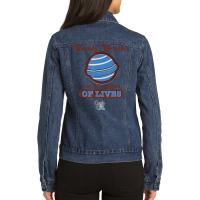 Candy Crush 'the Meaning Of Lives' Ladies Denim Jacket | Artistshot