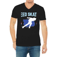 Netherlands Speed Skating Domination V-neck Tee | Artistshot