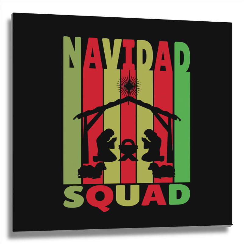 Christian Navidad Squad Christmas Nativity Scene Jesus Joseph Mary 142 Metal Print Square | Artistshot