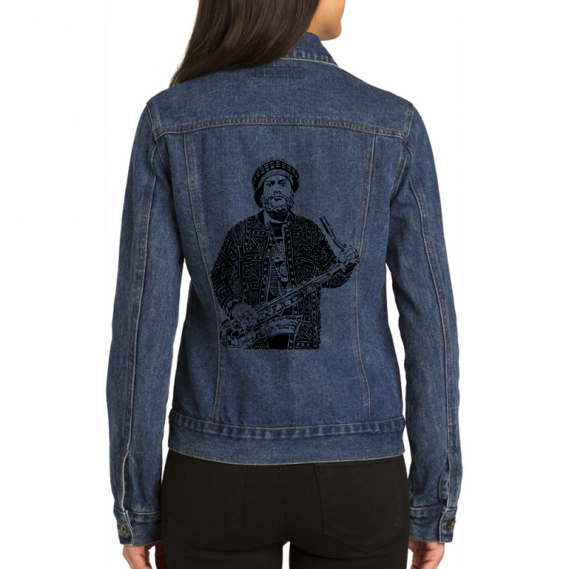 Kamasi Washington Ladies Denim Jacket by JESSICAALLEN | Artistshot