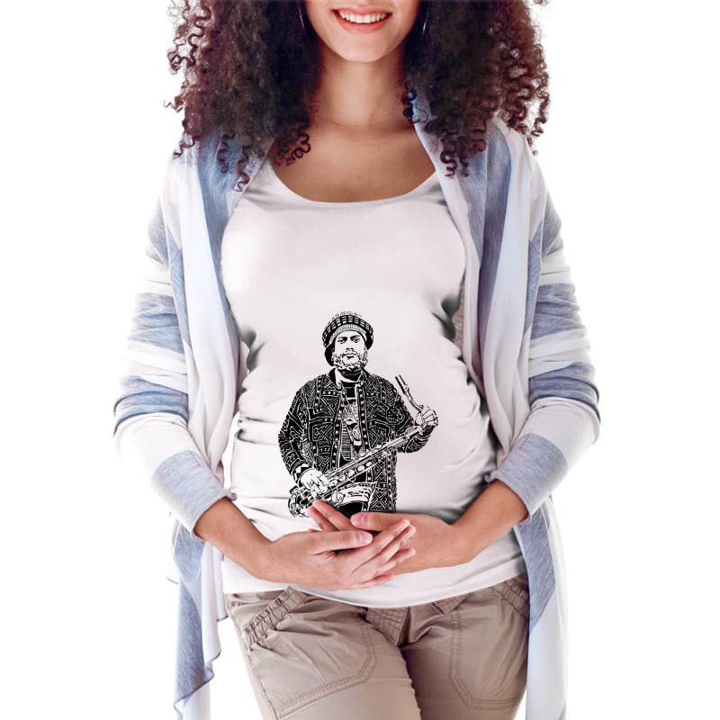 Kamasi Washington Maternity Scoop Neck T-shirt by JESSICAALLEN | Artistshot