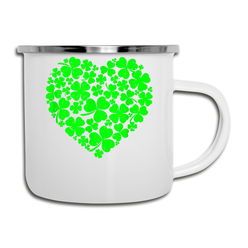 St Patrick's Day Shamrock Heart  St Patricks Day T Shirt Camper Cup | Artistshot