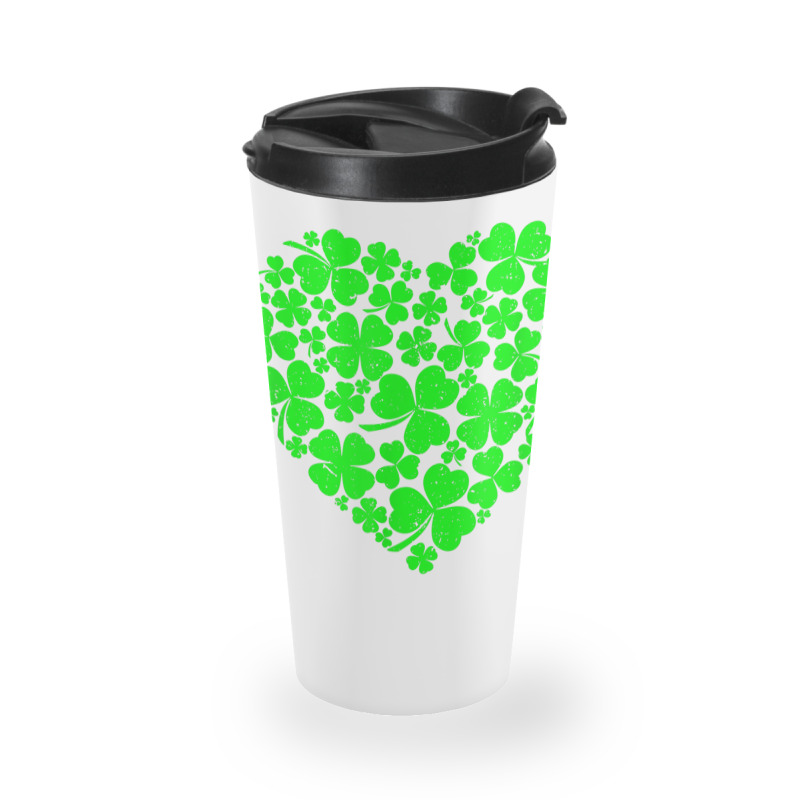 St Patrick's Day Shamrock Heart  St Patricks Day T Shirt Travel Mug | Artistshot