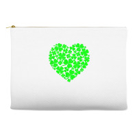 St Patrick's Day Shamrock Heart  St Patricks Day T Shirt Accessory Pouches | Artistshot