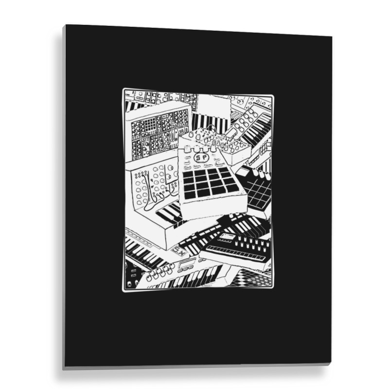 Synthesizer Art For Electronic Musician 1 Metal Print Vertical | Artistshot