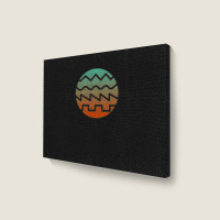 Synthesizer Fan Waveform Landscape Canvas Print | Artistshot