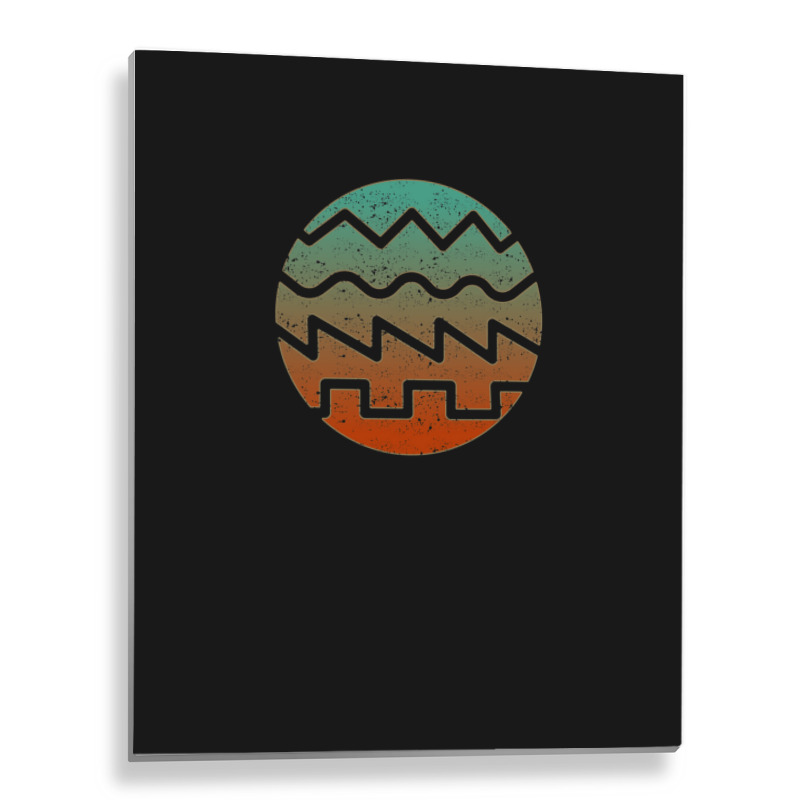 Synthesizer Fan Waveform Metal Print Vertical | Artistshot