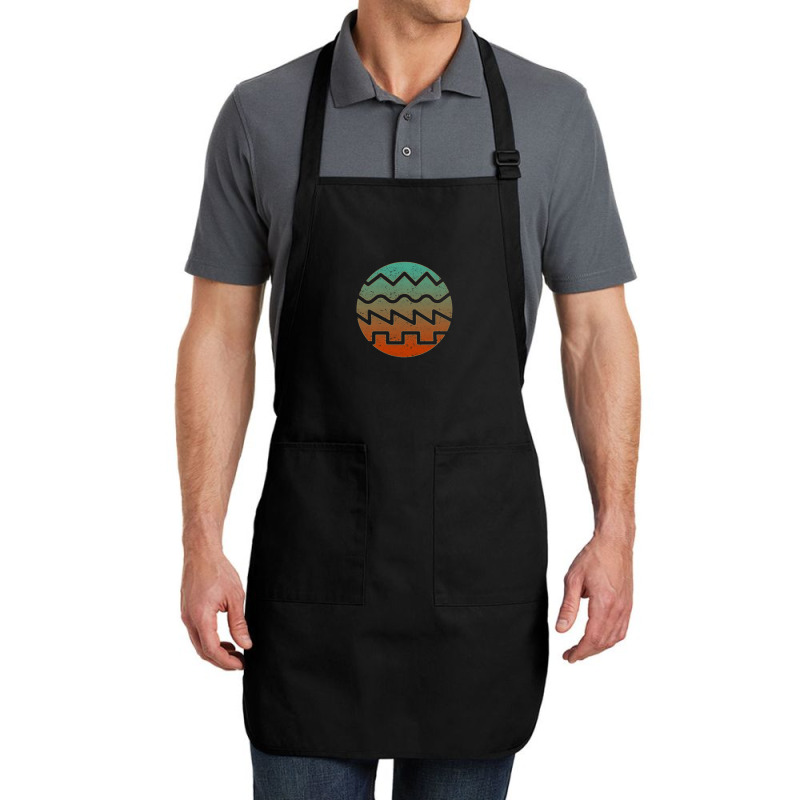 Synthesizer Fan Waveform Full-length Apron | Artistshot