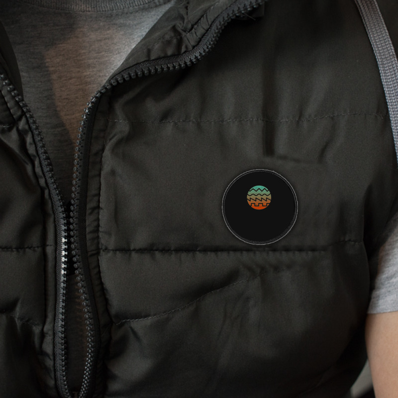 Synthesizer Fan Waveform Round Patch | Artistshot