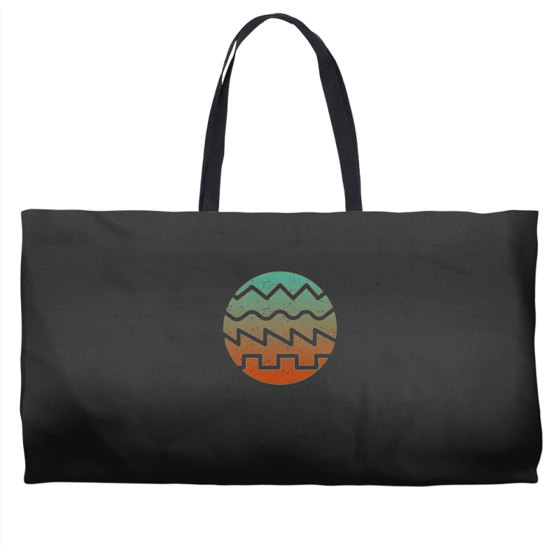 Synthesizer Fan Waveform Weekender Totes | Artistshot