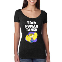 Mademark X Rugrats Womens Tiny Human Tamer Angelica Girl Mom Vneck Women's Triblend Scoop T-shirt | Artistshot