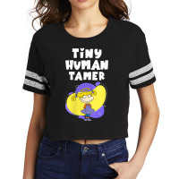 Mademark X Rugrats Womens Tiny Human Tamer Angelica Girl Mom Vneck Scorecard Crop Tee | Artistshot