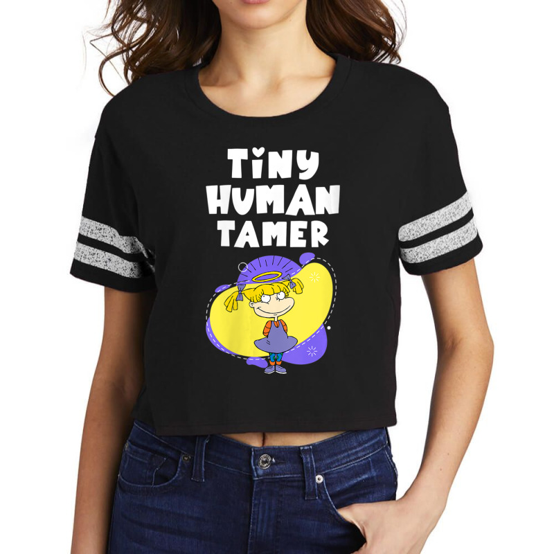 Mademark X Rugrats Womens Tiny Human Tamer Angelica Girl Mom Vneck Scorecard Crop Tee by Kandurip541 | Artistshot