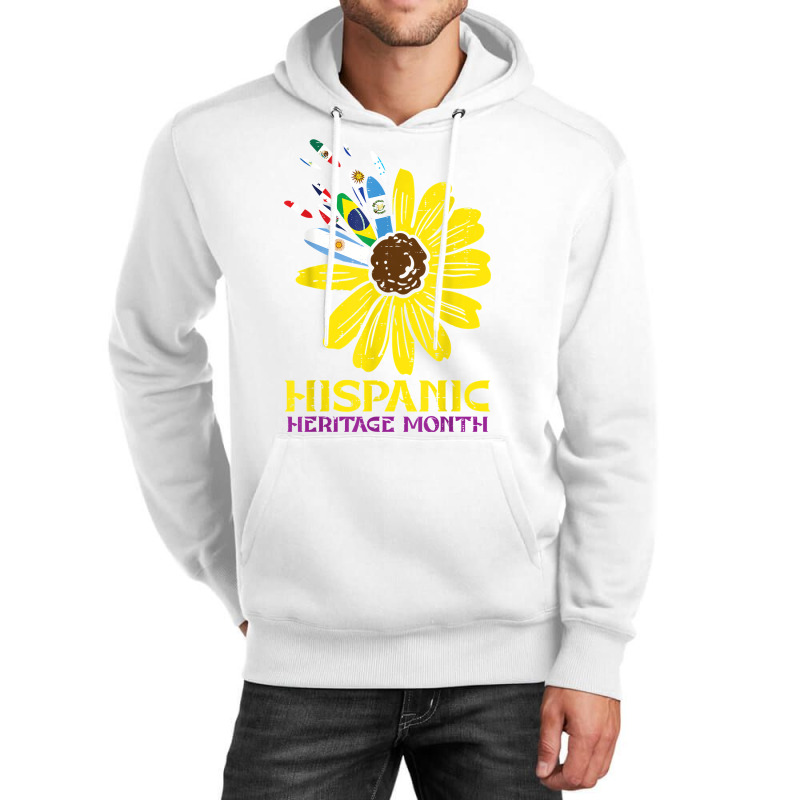 Hispanic Heritage Month Sunflower Flag Petals Women Girls T Shirt Unisex Hoodie by cm-arts | Artistshot