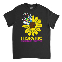 Hispanic Heritage Month Sunflower Flag Petals Women Girls T Shirt Classic T-shirt | Artistshot