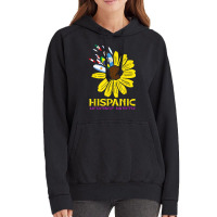 Hispanic Heritage Month Sunflower Flag Petals Women Girls T Shirt Vintage Hoodie | Artistshot