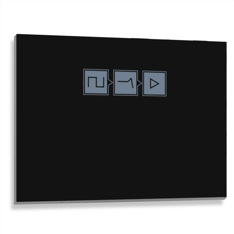 Synthesizer Signal Path 1 Metal Print Horizontal | Artistshot