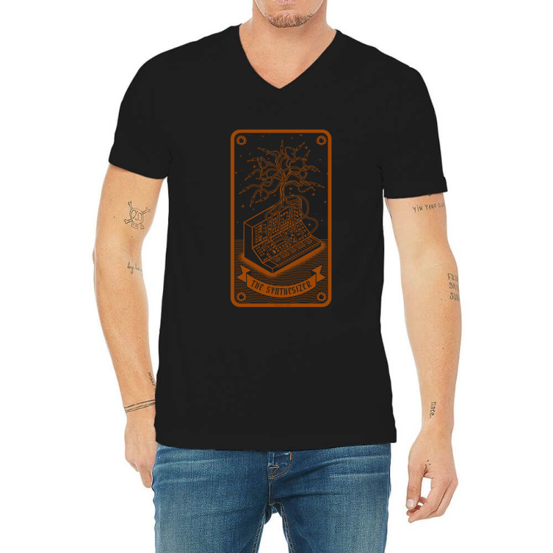 Synthesizer Tarot Card For Electronic Musician V-neck Tee | Artistshot