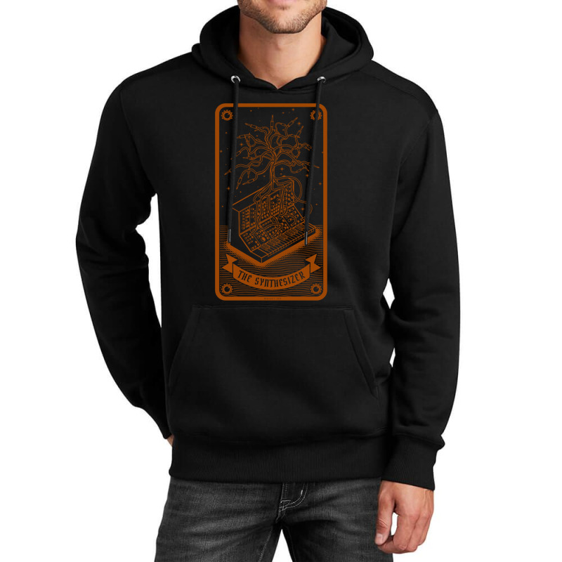 Synthesizer Tarot Card For Electronic Musician Unisex Hoodie | Artistshot