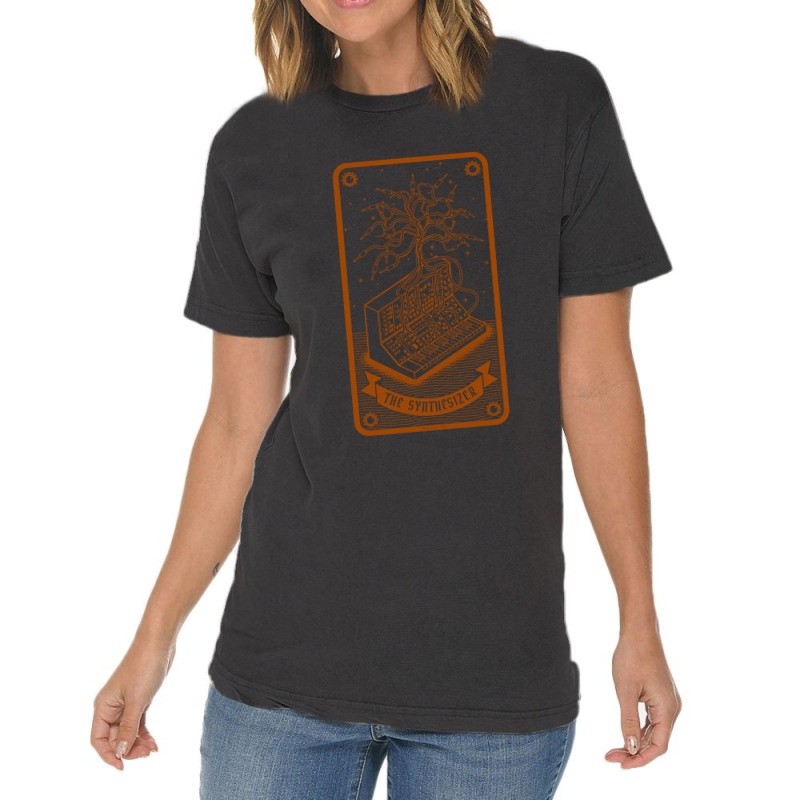 Synthesizer Tarot Card For Electronic Musician Vintage T-shirt | Artistshot