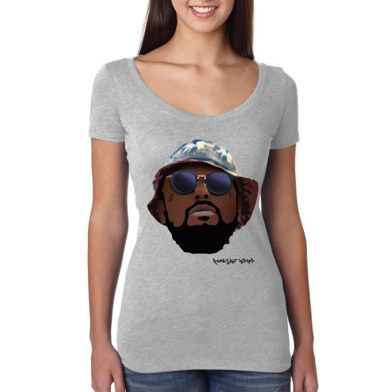 Schoolboy Q - Rshh Cartoon Long Sleeve Women's Triblend Scoop T-shirt by JESSICAALLEN | Artistshot