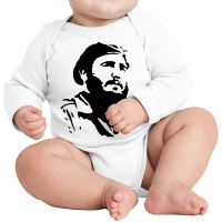 Fidel Castro Cuba Revolution Long Sleeve Baby Bodysuit | Artistshot