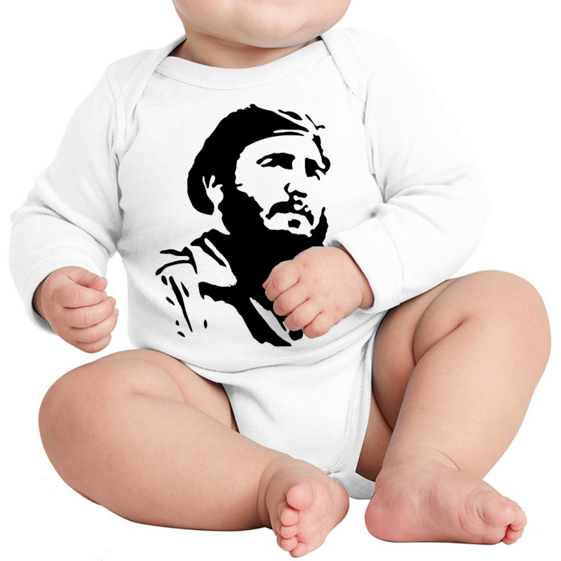 Fidel Castro Cuba Revolution Long Sleeve Baby Bodysuit by Carrieritt | Artistshot