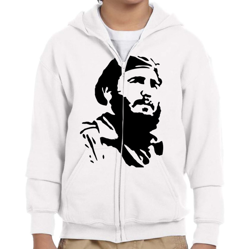 Fidel Castro Cuba Revolution (2) Youth Zipper Hoodie by Carrieritt | Artistshot