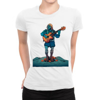 The Coolest Bass Player Merch Ladies Fitted T-shirt | Artistshot