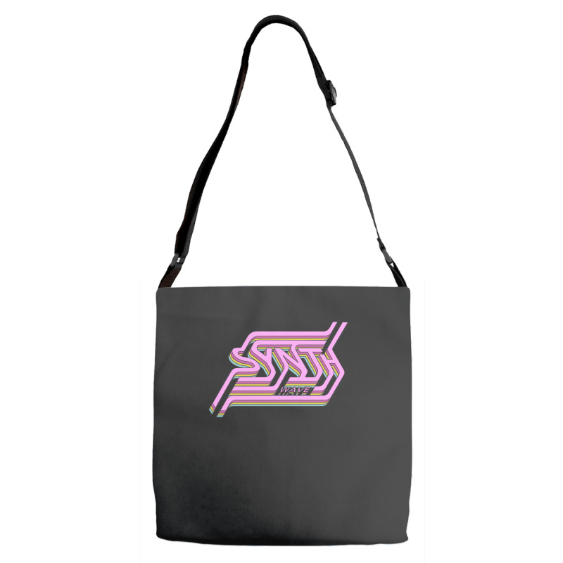 Synthwave For Synthesizer Music Lover Adjustable Strap Totes | Artistshot