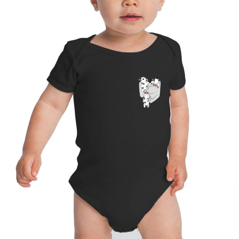 Cow Pocket Milk Cow In A Bag Baby Bodysuit by cm-arts | Artistshot