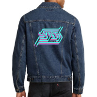 Synthwave For Synthesizer Music Lover 1 Men Denim Jacket | Artistshot