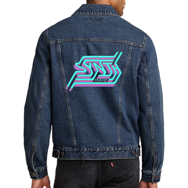 Synthwave For Synthesizer Music Lover 1 Men Denim Jacket | Artistshot