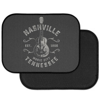 Nashville Music City Usa Vintage Rear Car Mat | Artistshot