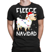 Sheep Fleece Navidad Funny Feliz Sheep Christmas Lights 254 T-shirt | Artistshot