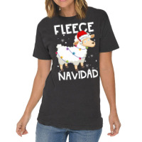 Sheep Fleece Navidad Funny Feliz Sheep Christmas Lights 254 Vintage T-shirt | Artistshot