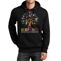 National Hispanic Heritage Month Hand Flag Tree Roots Latino Unisex Hoodie | Artistshot