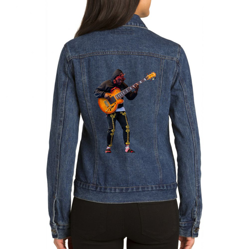 Thundercat Bass Ladies Denim Jacket by JESSICAALLEN | Artistshot