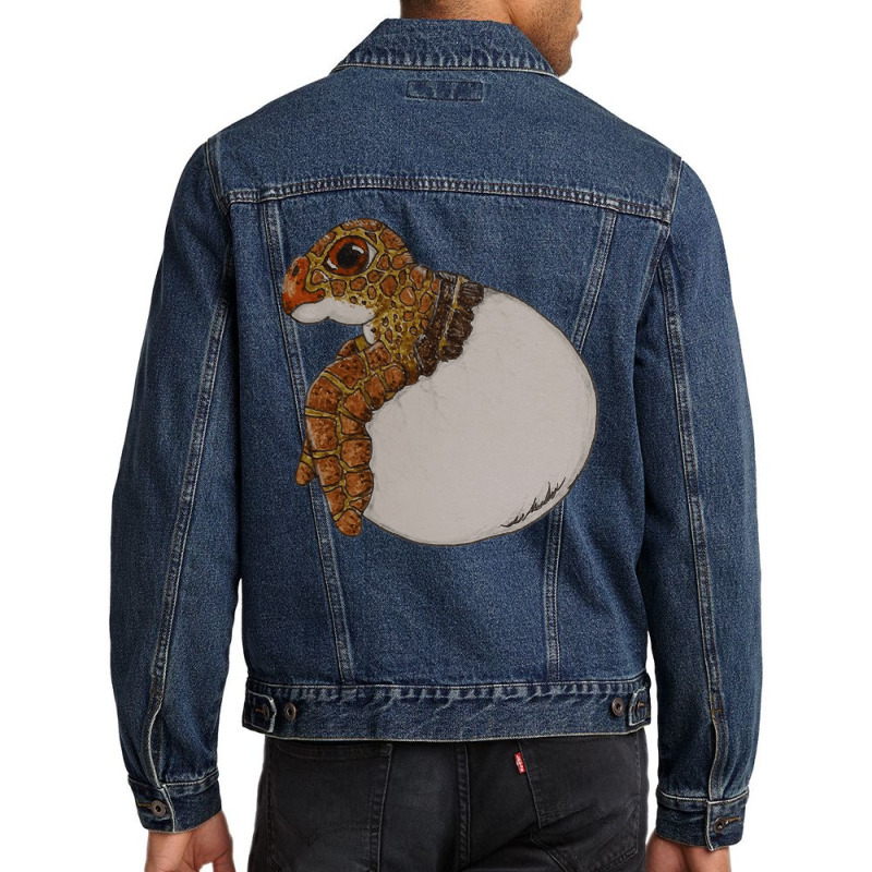 Baby Sea Turtle Hatchling, Baby Sea Turtle, Hatchling, Baby Sea Turtle Men Denim Jacket | Artistshot