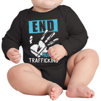 End Human Trafficking Awareness Against Human Traffic Long Sleeve Baby Bodysuit | Artistshot