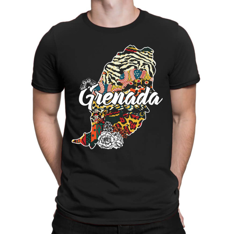 Grenada Map For Dark T-shirt | Artistshot