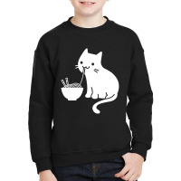 Cute Cat Ramen Youth Sweatshirt | Artistshot