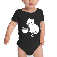 Cute Cat Ramen Baby Bodysuit | Artistshot