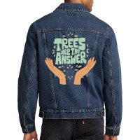 Natural Reserve T  Shirt Nature Conservation Climate Protection Enviro Men Denim Jacket | Artistshot