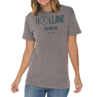 Holland Michigan Michigander Great Lakes Souvenir Gift Tulip T Shirt Vintage T-shirt | Artistshot