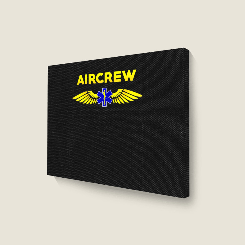 Aircrew Ems Emt Emergency Medical Service Flight Crew Landscape Canvas Print | Artistshot