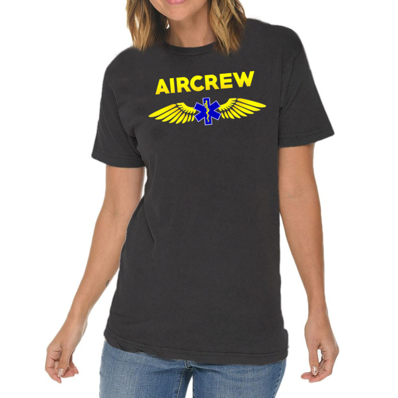 Aircrew Ems Emt Emergency Medical Service Flight Crew Vintage T-shirt | Artistshot