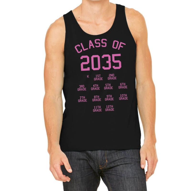 Class Of 2035 Checklist Cool Grow With Me Pre-k Kindergarten Tank Top | Artistshot